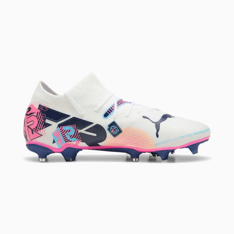 Puma Future 7 Match FG/AG Volume Up Pack “Puma White / Luminous Blue / Poison Pink” | 108074-01