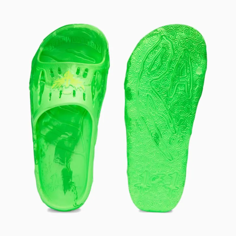 Puma LaMelo Ball MB.03 Slide Green Fluoro Yellow “Puma Green / Fluoro Yellow / Fluoro Green” | 394223-04