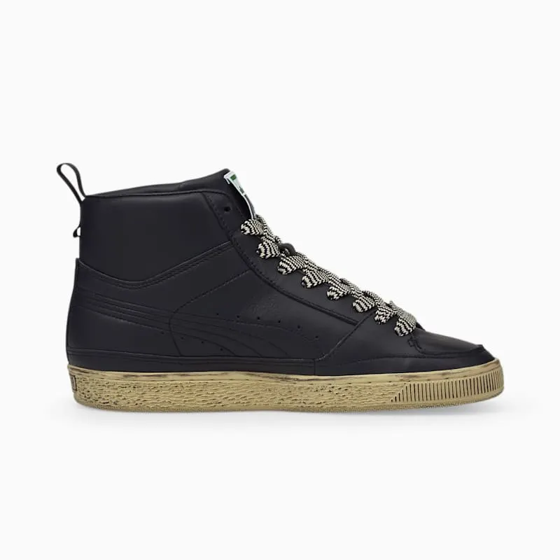 Puma Suede Mid Rhuigi Distressed Black “Black / Black” | 382156-01