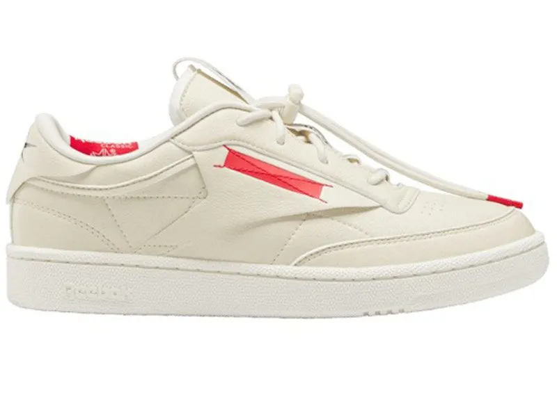 Reebok Club C 85 Vegan Milk Makeup Equipment Room “Vintage Chalk / Vector Red / Core Black” | HP3404