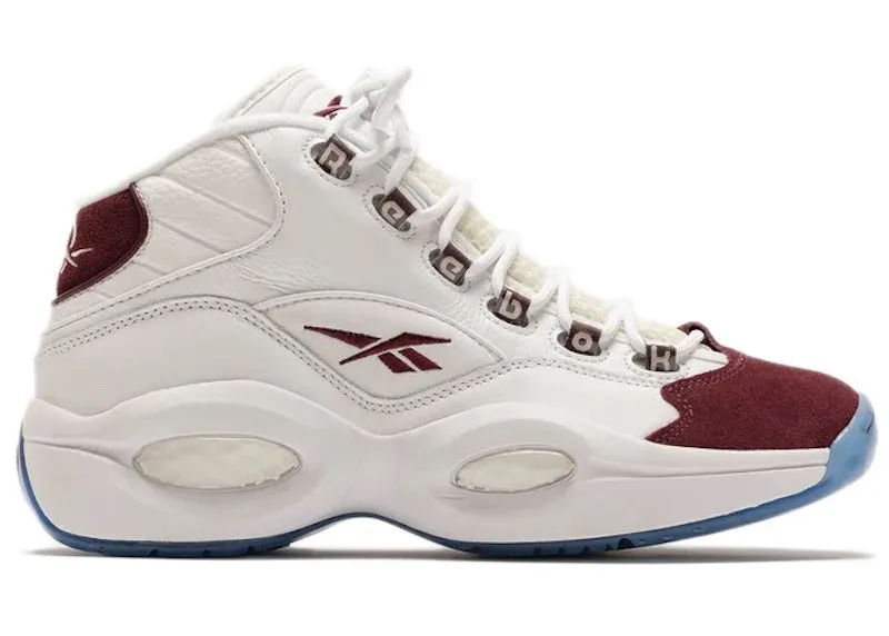 Reebok Question Mid Packer Shoes Burgundy “Footwear White / Chalk / Burgundy” | IE2152