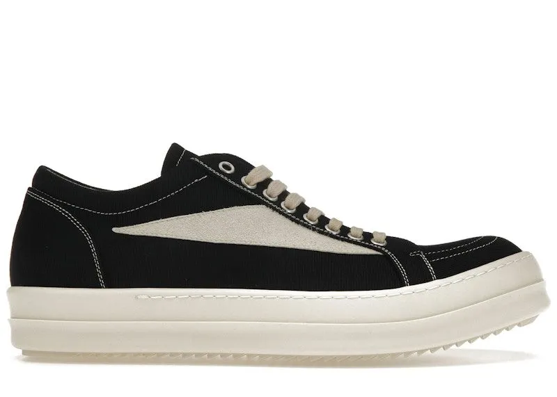 Rick Owens DRKSHDW Vintage Sneaks Black Milk | DU02C5803-DO-911