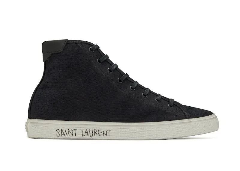 Saint Laurent Malibu Mid Black White “Black / Black / White” | 606075GUZ201000