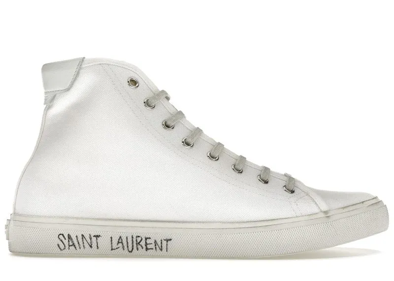 Saint Laurent Malibu Mid Optic White | 64924900NG09030