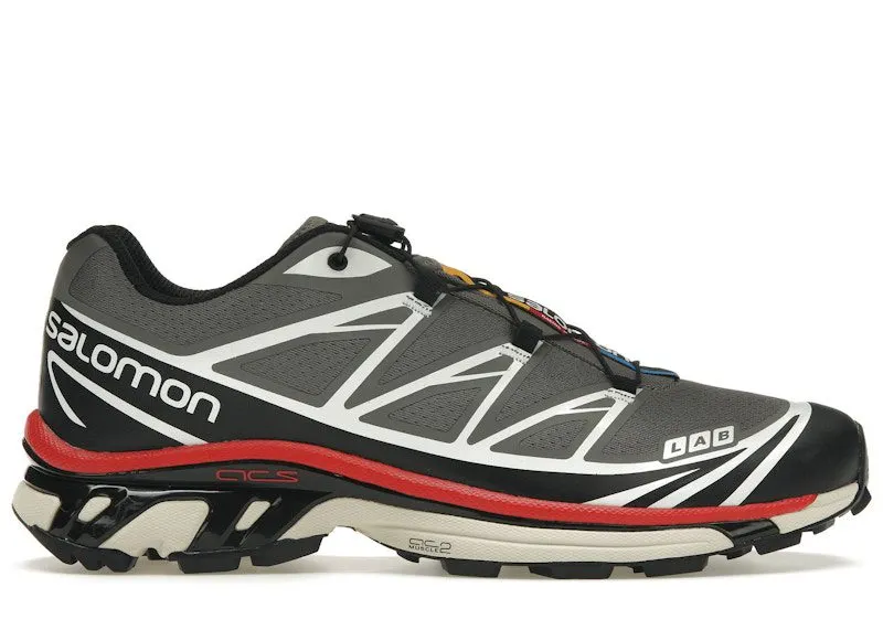 Salomon XT-6 Pewter Aurora Red “Pewter / Black / Aurora Red” | L47293200