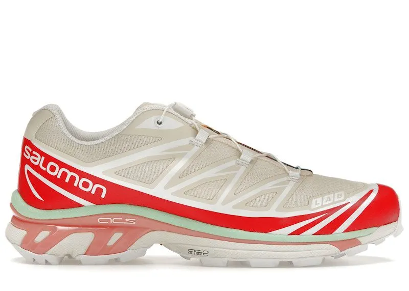 Salomon XT-6 Shortbread Poppy Red “Shortbread / Poppy Red / Green Ash” | L47293300