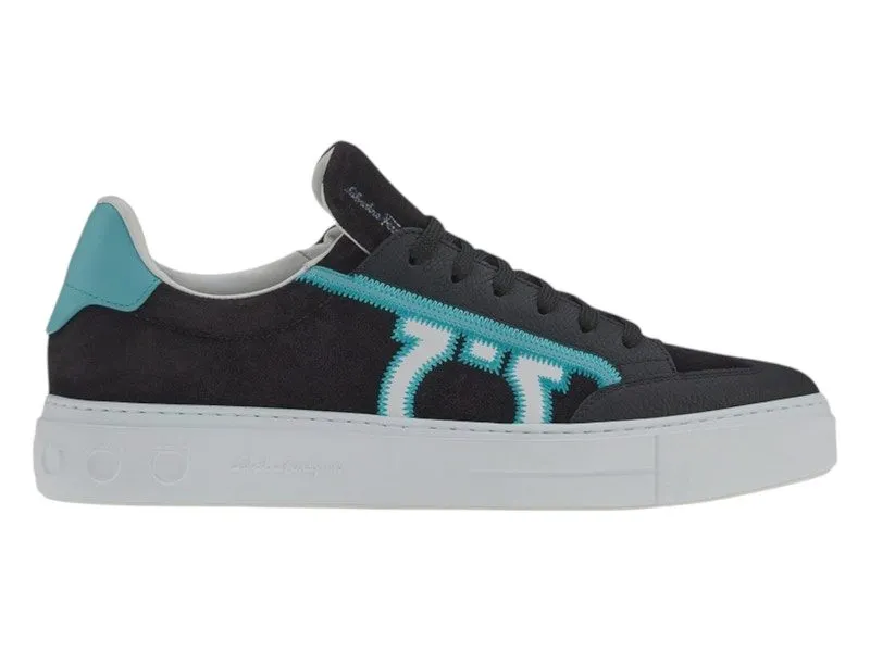 Salvatore Ferragamo Borg 5 Sneaker Black Blue | 749493