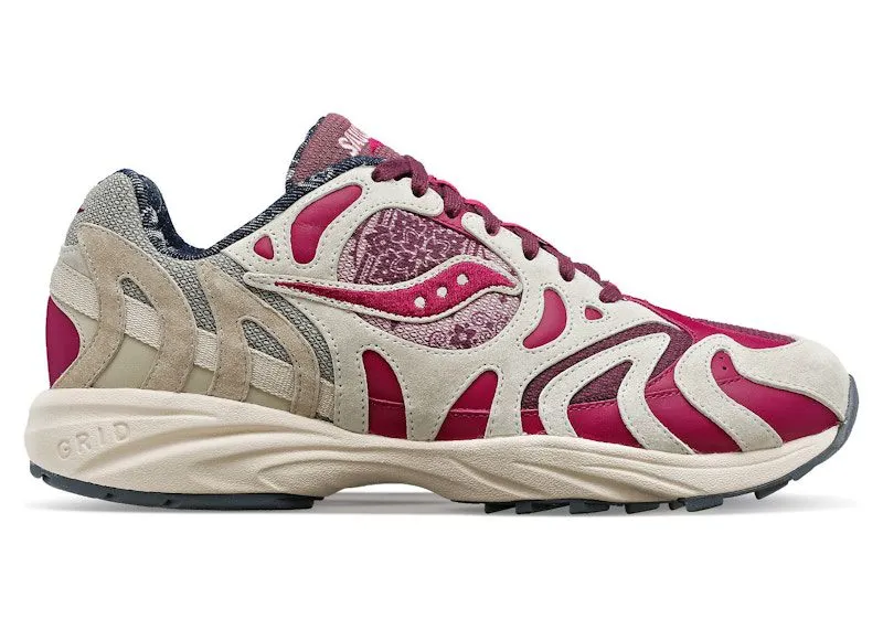 Saucony Grid Azura 2000 Northern Soul Paisley “Paisley / Maroon” | S70724-2