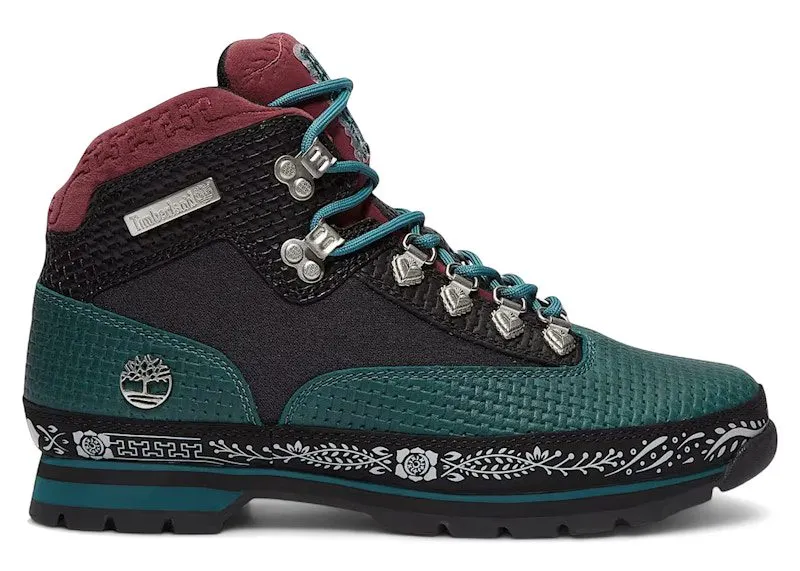 Timberland Euro Hiker Mid Lace Up Dia de los Muertos Teal | TB0A2P27-A4W