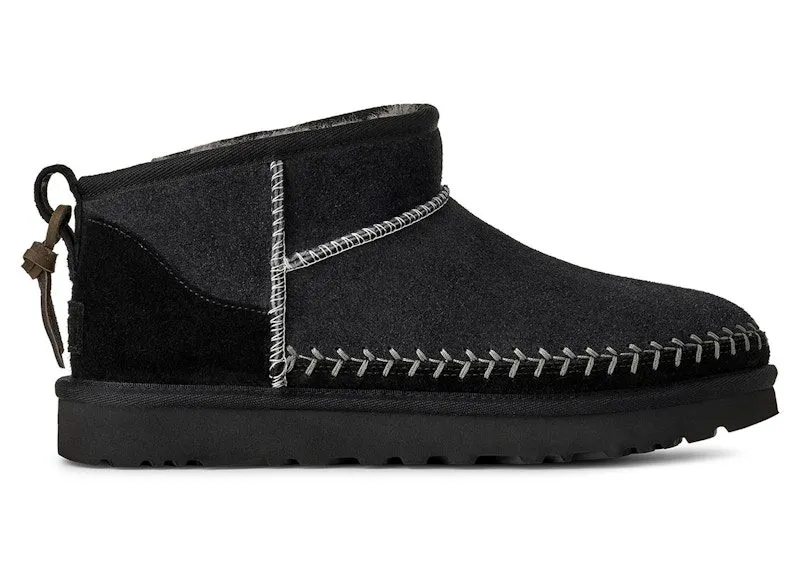 UGG Classic Ultra Mini Biarritz Boot Black | 1171538-BLK