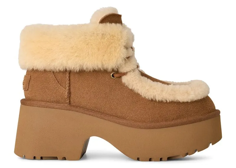 UGG Esmee Lace Up Boot Chestnut | 1171532-CHE