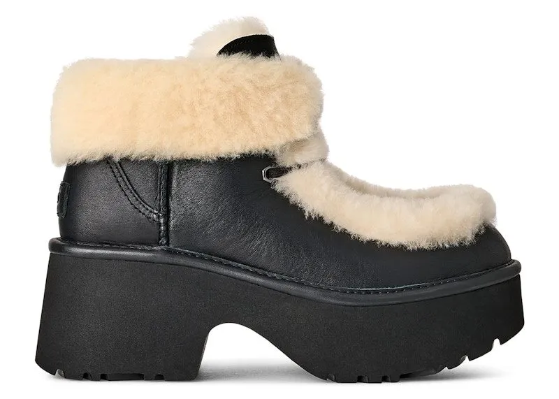 UGG Esmee Leather Lace Up Boot Black | 1176110-BLK