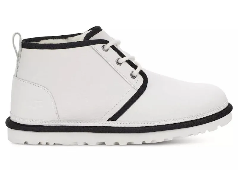 UGG Neumel Leather Boot White Black | 1133777-WBLT