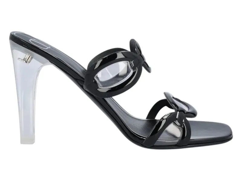 Valentino Chain Open Toe Sandals Black | 2W2S0GH5LMYES7