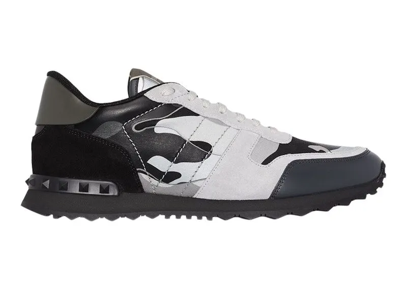 Valentino Garavani Rockrunner Camouflage Monochrome “Black / White / Grey” | YS0723XVU_Mono