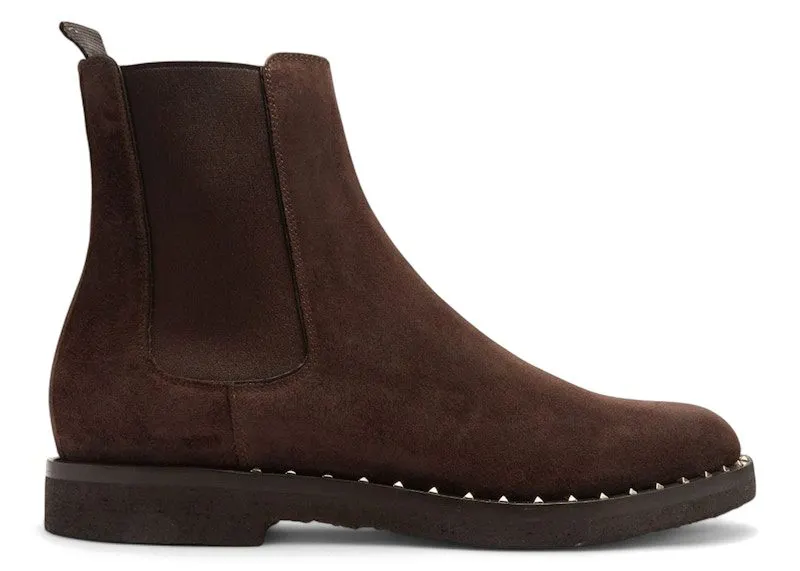 Valentino Garavani Suede Soul Rockstud Chelsea Boots Testa Di | NY0S0A38 ZFK 0TO