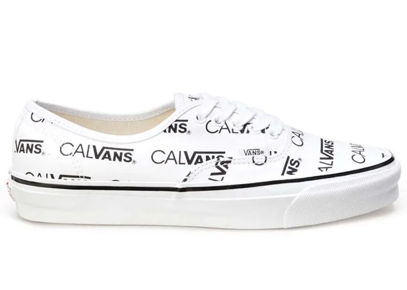 Vans Authentic Palace Calvin Klein Calvans White “White / White” | VN0A5FBDQLZ