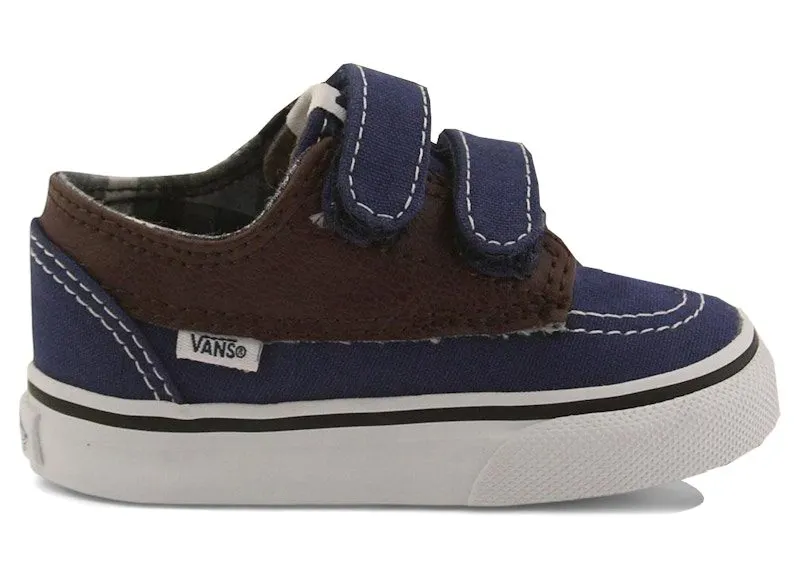 Vans Brigata V Leather Blue Estate Potting Soil | VN018VIFY