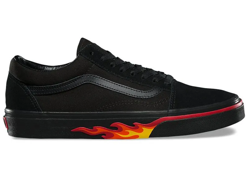Vans Old Skool Flame Wall “Black / Black” | VN0A38G1Q8Q