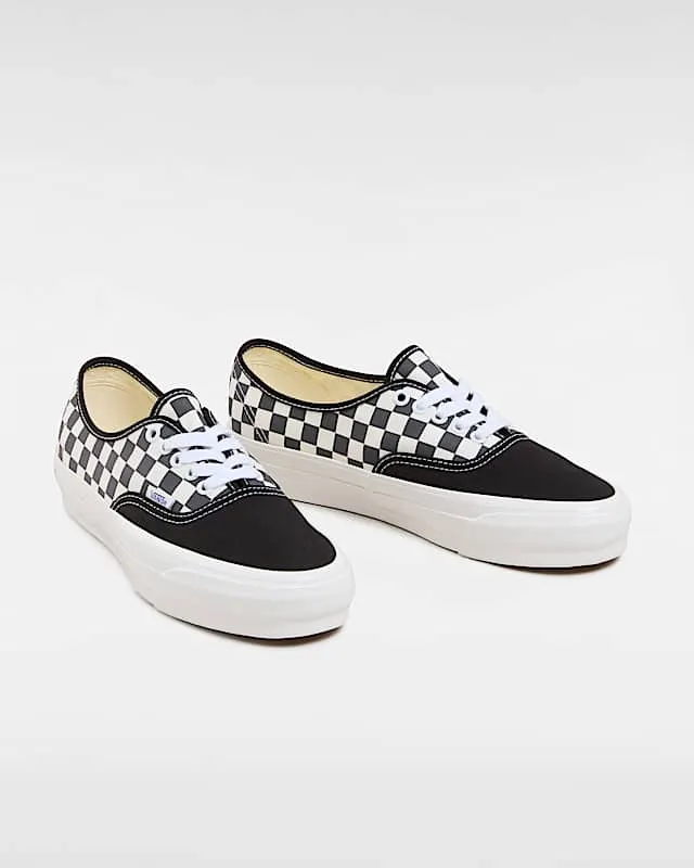 Vans Premium Authentic Asphalt Grey Checkerboard | VN000EBN1O7