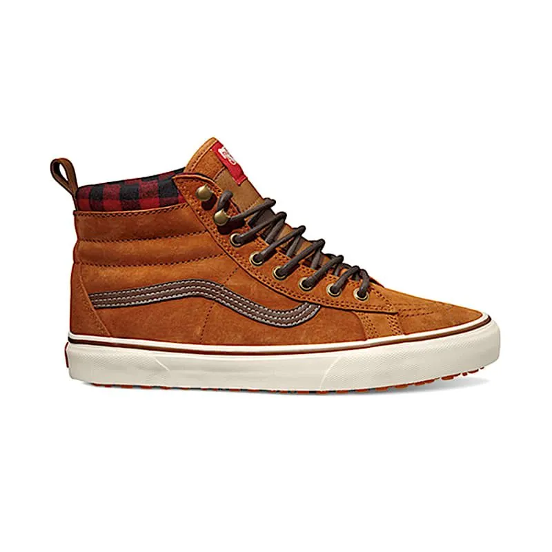 Vans Sk8-Hi MTE Leather Glazed Ginger “Glazed Ginger / Plaid” | VN0A33TXRIZ