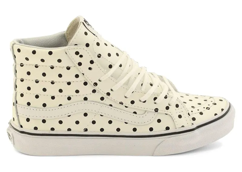 Vans Sk8-Hi Slim Polka Dots White | VN018IHUK