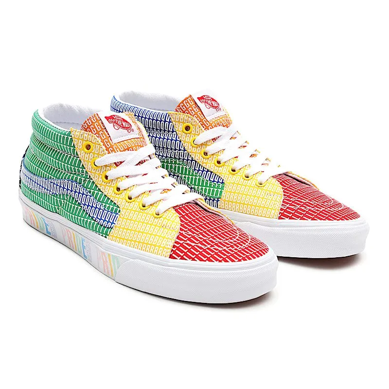 Vans Sk8-Mid Pride (2021) “Multi / True White” | VN0A3WM33WJ