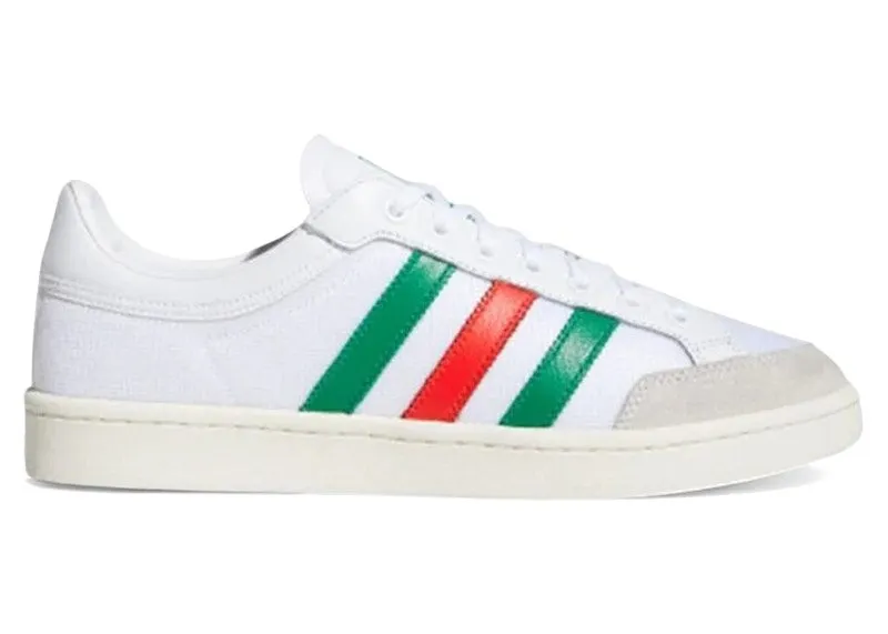 adidas Americana Low White Green Scarlet “Cloud White / Chalk White / Cloud White” | EF2509