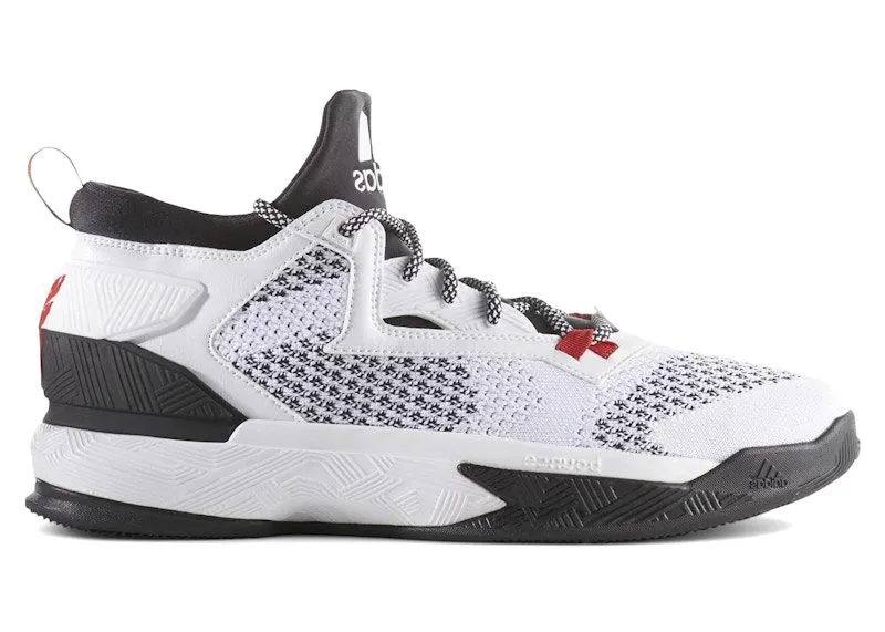 adidas D Lillard 2 PK Home “White / Black / Red” | B54171