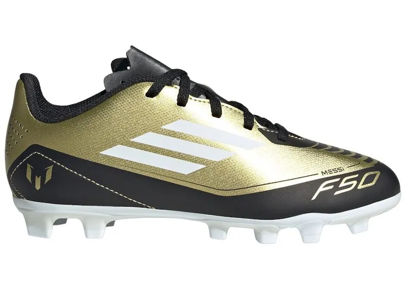 adidas F50 Club Flexible Ground Messi Gold Metallic Cloud White Core Black | IG9319