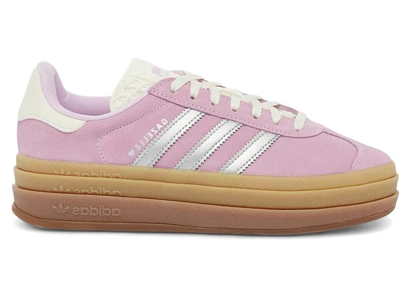 adidas Gazelle Bold Pink Glow Silver “Pink Glow / Silver Metallic / Gum” | JR0746