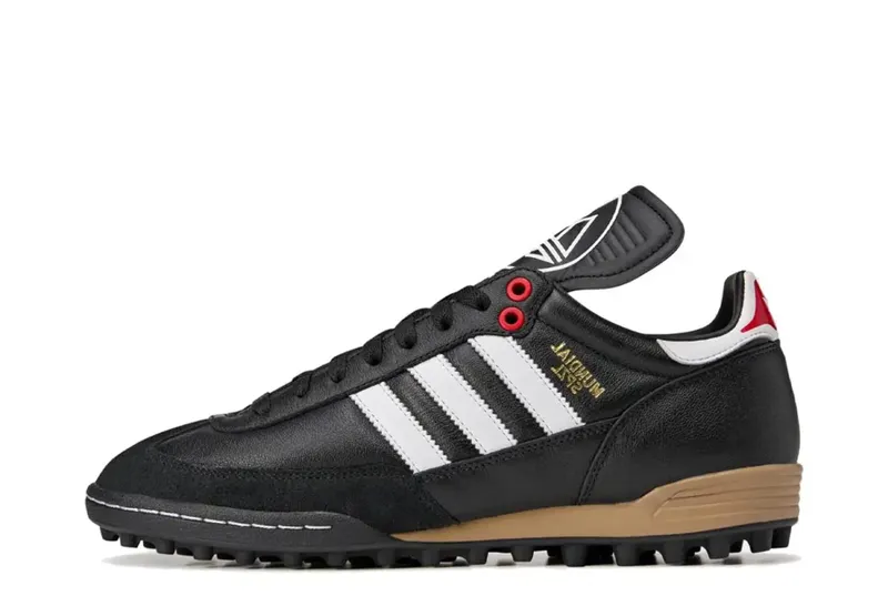 adidas Mundial Team Spezial F.C. Turf Black White Red “Core Black / Cloud White / Silver Metallic” | IE9095