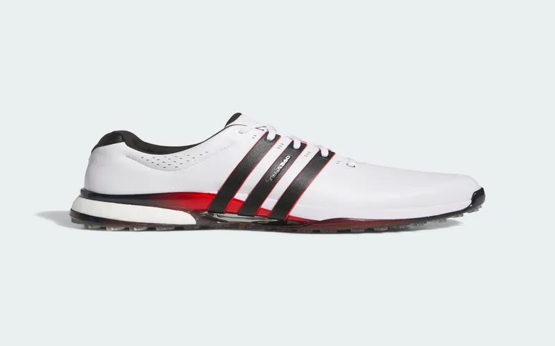 adidas Tour360 25 Spikeless Golf Cloud White Core Black Lucid Red | IH2197