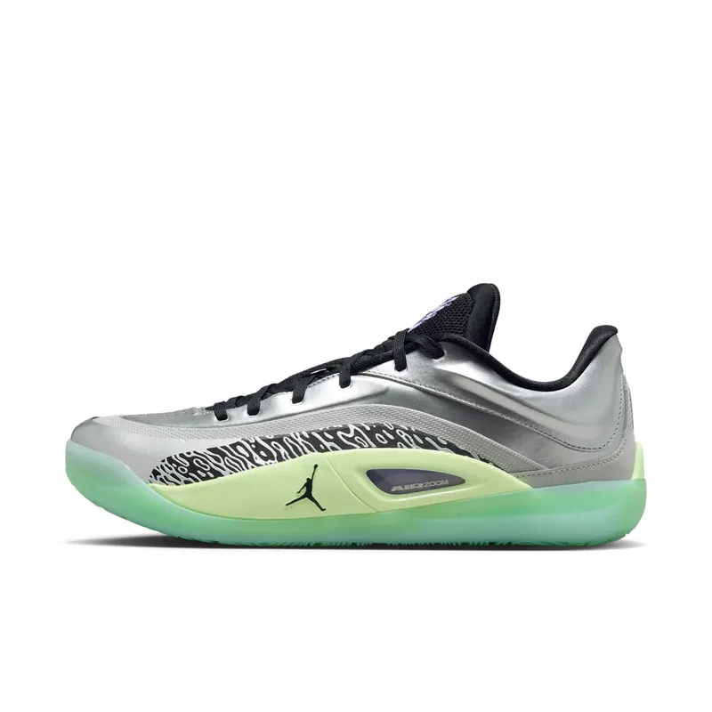 Jordan Zion 4 Grey Fog “Grey Fog / Black / Metallic Silver / Barely Volt / Action Grape / Mint Foam” | FB1802-005
