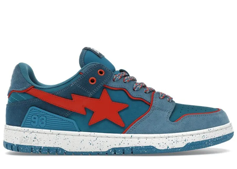 A Bathing Ape Sk8 Sta #7 M2 Outdoor Pack Blue Red | 1K30191326-BLU