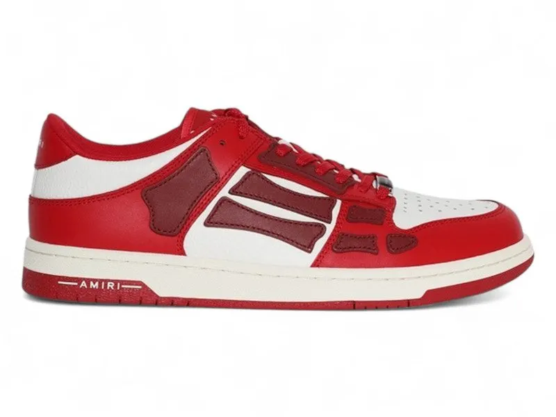 AMIRI Skel Top Low Red White Burgundy | AMFOSR1047-621