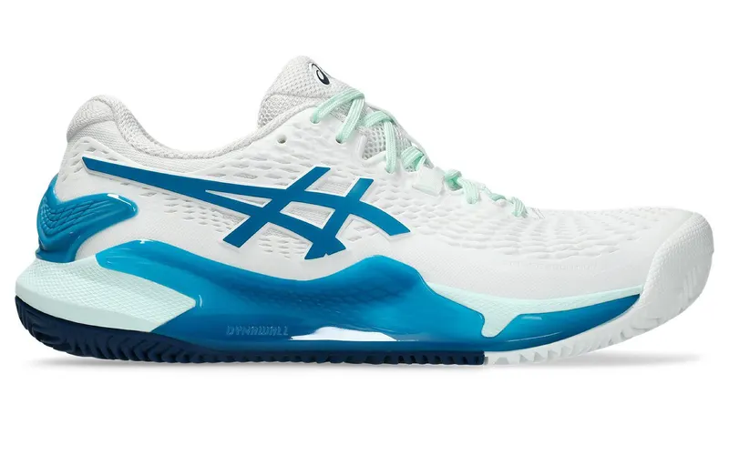 ASICS Gel-Resolution 9 Clay White Teal Blue | 1042A224-102