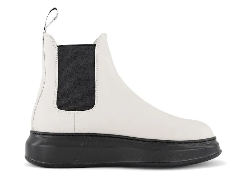 Alexander McQueen Hybrid Chelsea Boot Black White | 586198 WHX52 9061