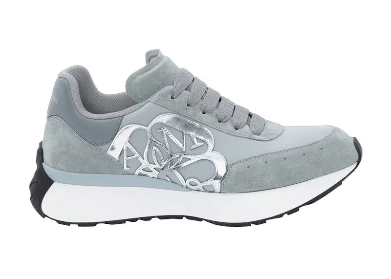 Alexander McQueen Sprint Runner Grey Silver “Grey / White” | 705071 W4UH1 1615