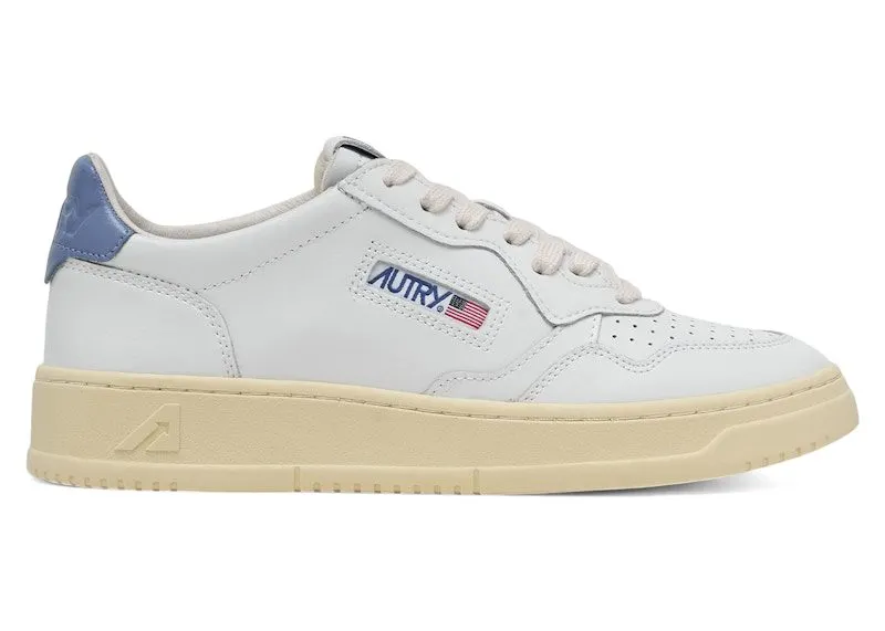Autry Medalist Leather Low White Tempest | AULW-LL89