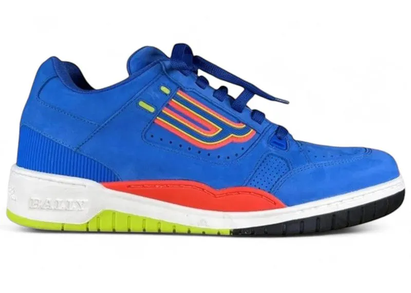 Bally Kuba Sneaker Royal Blue Orange Neon Yellow | 6227960