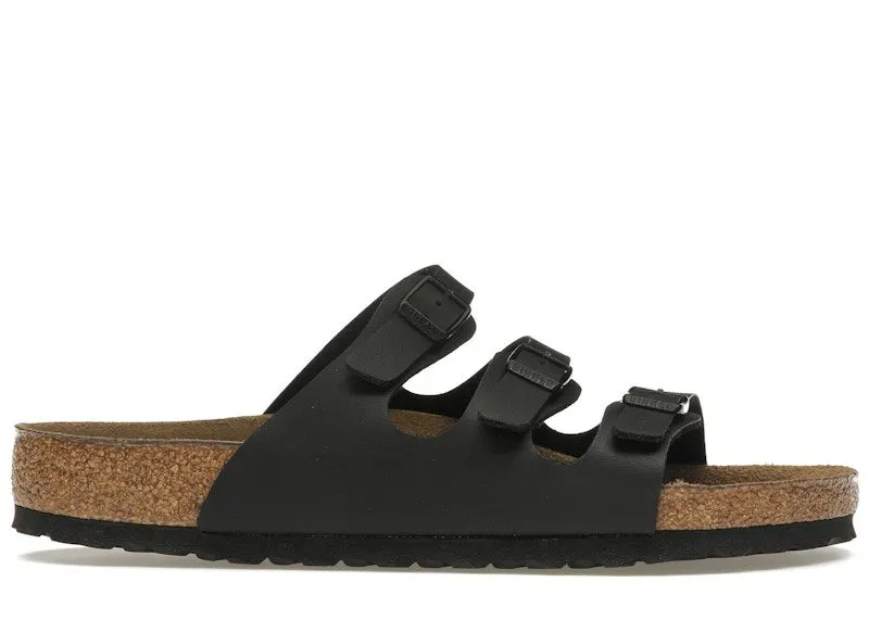 Birkenstock Florida Soft Footbed Birko-Flor Black | 53011/53013