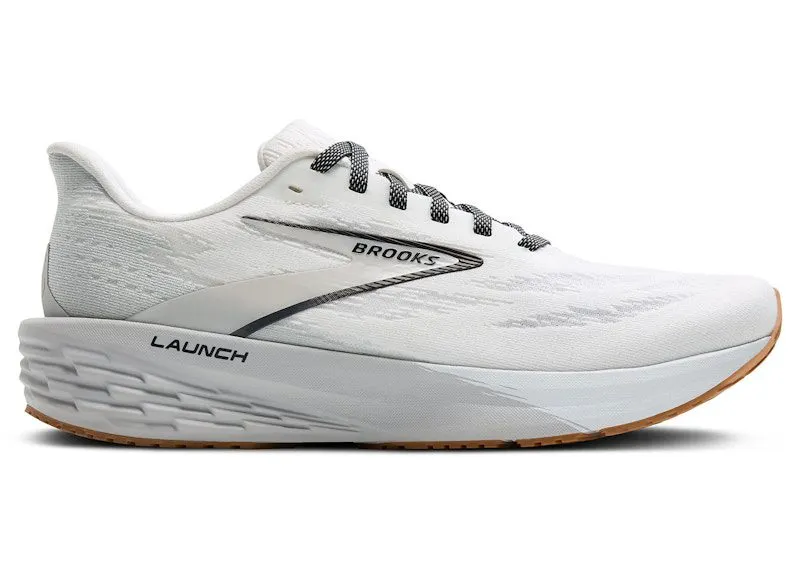 Brooks Launch 11 White Grey Black | 110450-1D-135