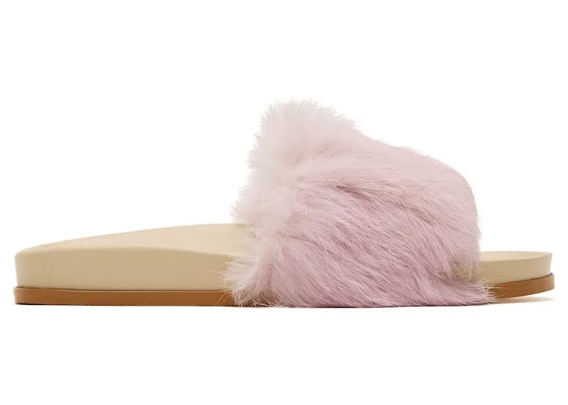 Buscemi Fur Clot Leather Slide Pink | 318SWSLICOCT0R-0090