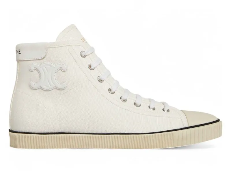 Celine Blank Mid Lace Up Off White | 343202006C.01OW