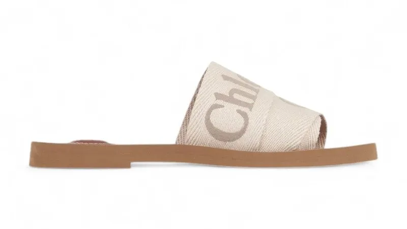 Chloe Woody Flat Mule Blushy Beige | CHC23U188EF26Y