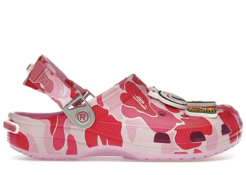 Crocs Classic Clog A Bathing Ape ABC Camo Pink | 209627-6I2