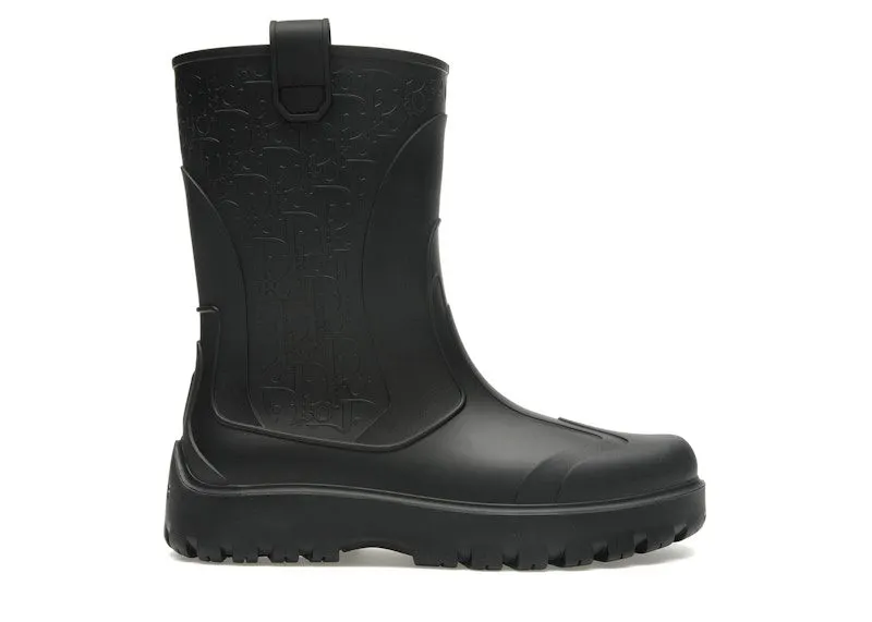 Dior Garden Boot Rubber Black | 3BO338ZWJ H900