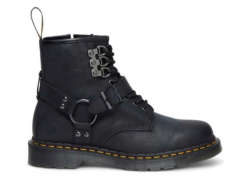 Dr. Martens 1460 Hardware Antique Leather Lace Up Boots Black | 32038001