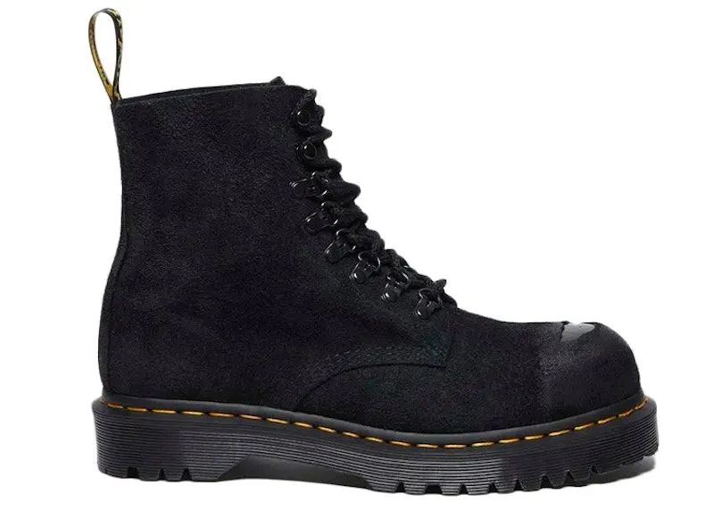 Dr. Martens 1460 Pascal Steel Toe Boot Black Suede | 31832001
